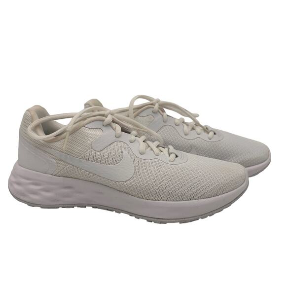 Nike Revolution 6 All White Women's Running Shoes Size 7 - Picture 1 of 10
